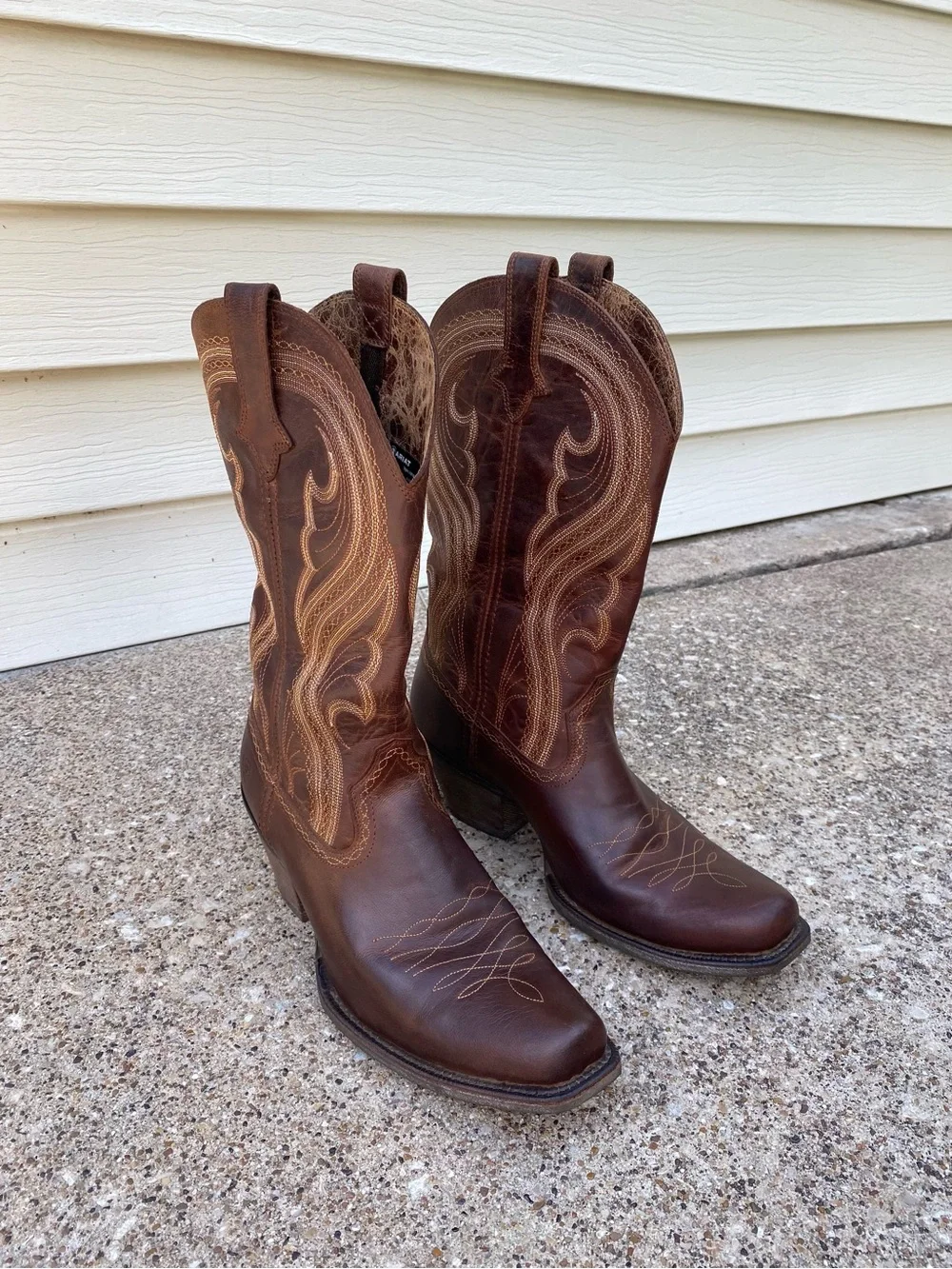 Ariat Lively Western Cowboy Boots Sassy Brown Leather Women’s 11B Style 10016357 - Picture 7 of 11